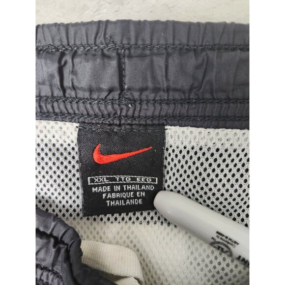 Vtg 90s Y2K Nike Mens Lined Swim Shorts Swoosh Men XXL Logo Pockets Drawstring - Picture 5 of 14